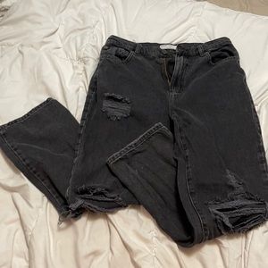 Garage Black Ripped Jeans